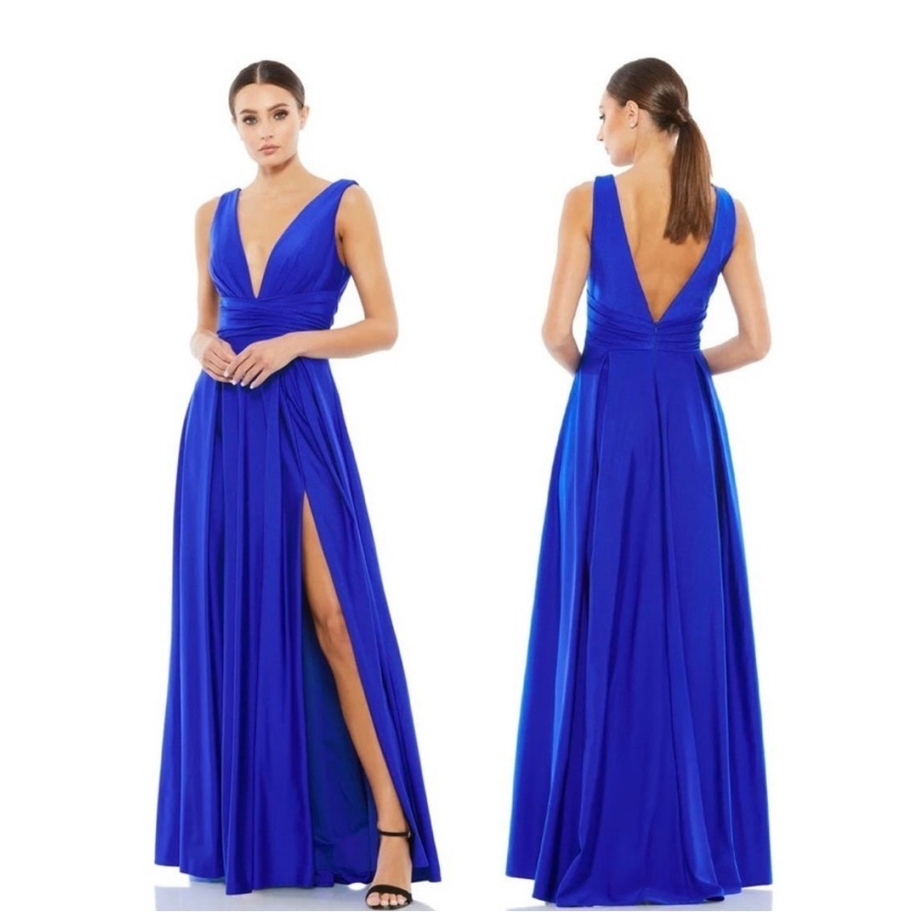 Mac Duggal Royal Blue Evening Gown